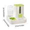 Cat Food Dispenser Automatic Feeder with Large Capacity Dog Food Dispenser Reusable Water Dispenser for Cage