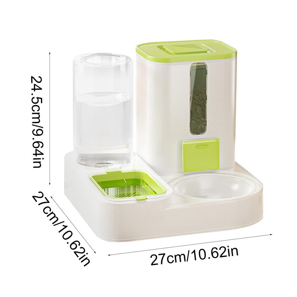 Cat Food Dispenser Automatic Feeder with Large Capacity Dog Food Dispenser Reusable Water Dispenser for Cage