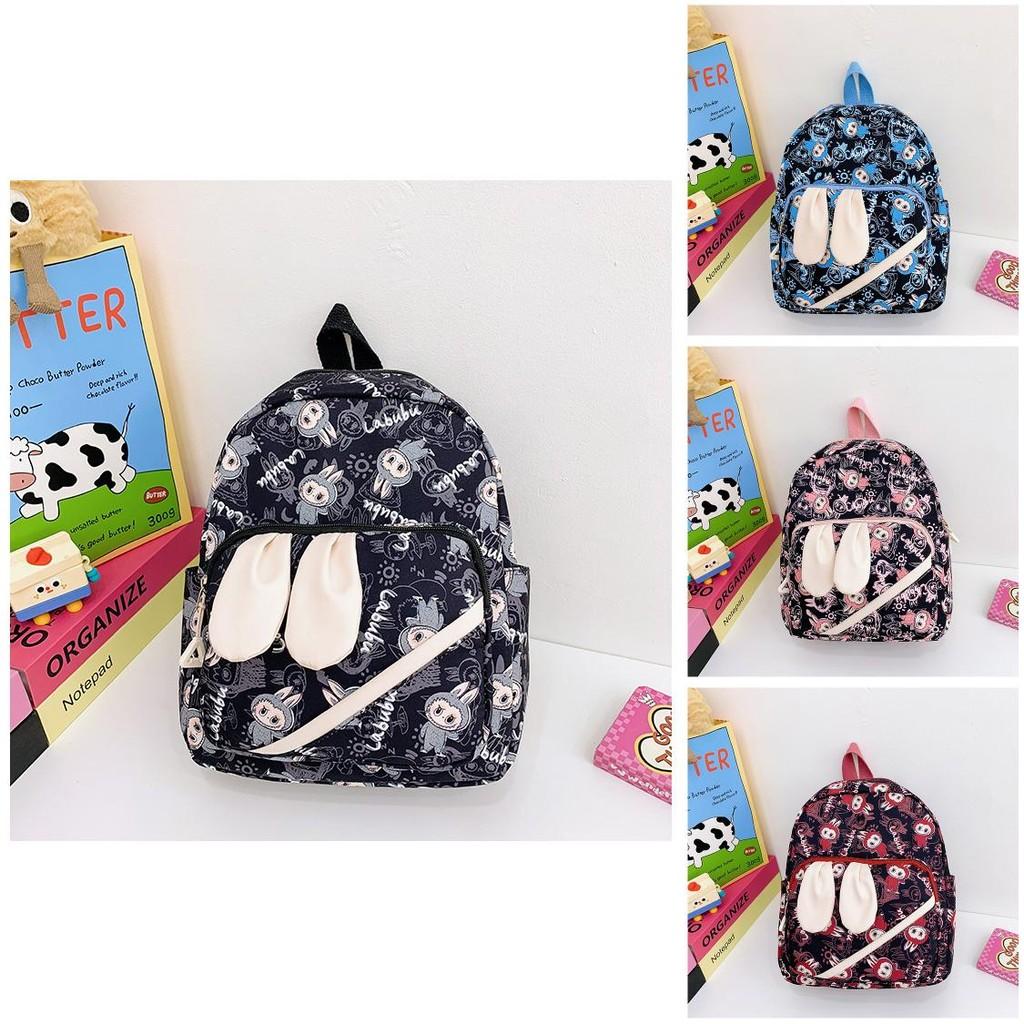 Kids Cartoon Backpack Outdoor Activities Adjustable Straps Student School Bag