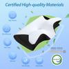 HOMCA Memory Foam Cervical Pillow, 2 In 1 Ergonomic Contour Orthopedic Pillow for Neck Pain, Contoured Support Pillows for Side Back Stomach Sleepers