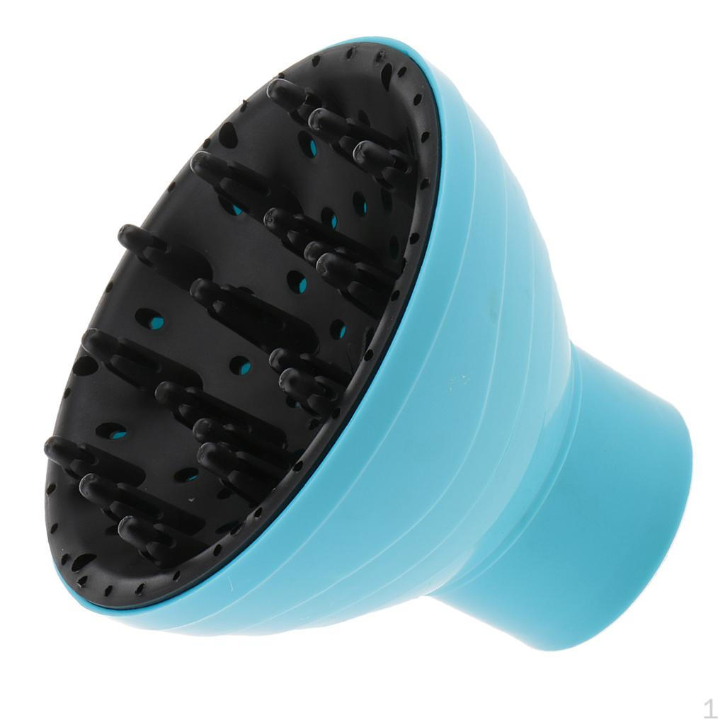 Tool Universal Hair Curl Dryer Diffuser Blow Blowdryers синий