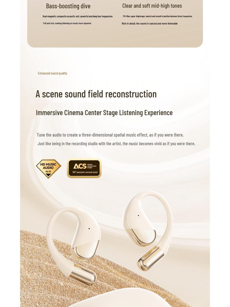 New Smart AI Translation Bluetooth Over-Ear M120 Sports Earbuds with Ultra-Long Battery Life