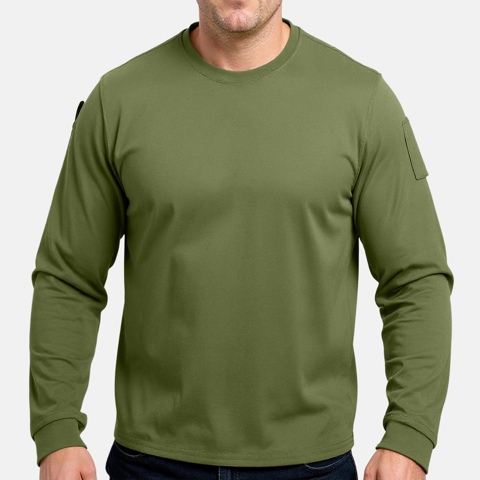 

Men s Casual Loose-Fit Collared Quick-Dry Shirt With Long Sleeves XXL зелений