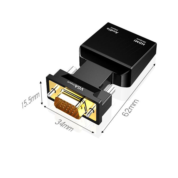VGA to HDMI Converter Cable with Audio