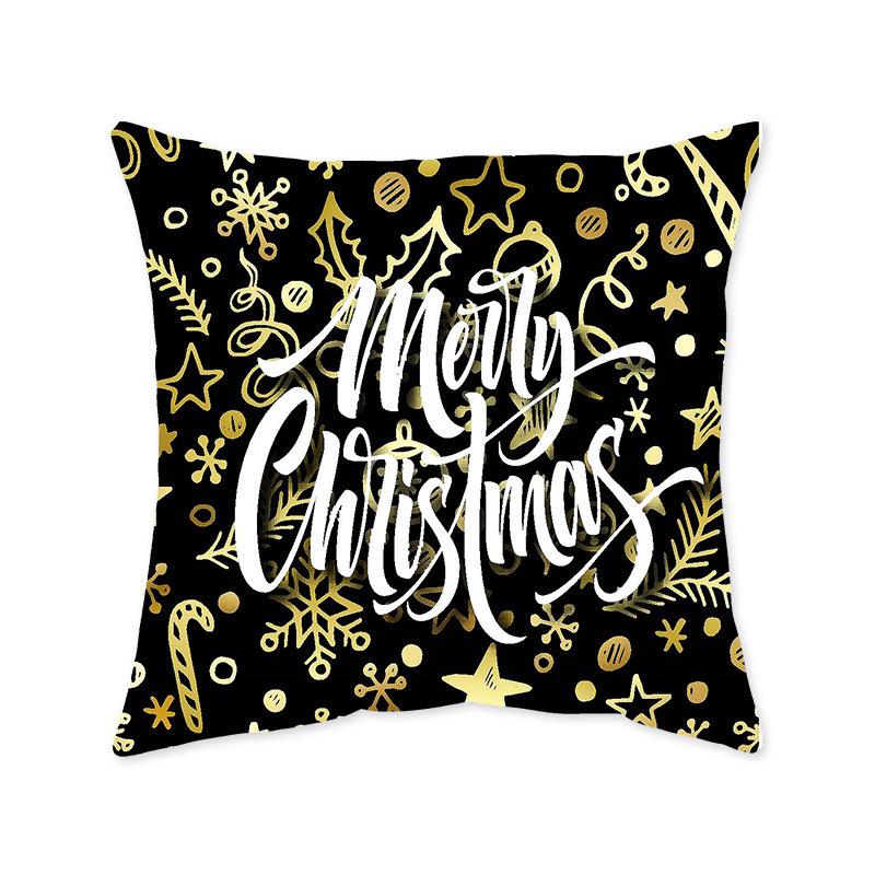 Cross-Border Christmas Festival Printed Cushion Cover for Sofa, Bedside, or Living Room