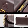 Genuine Leather Elegant Single Shoulder Crossbody Commuter Bag 2025 Autumn Winter New Handbag Top Layer Tree Paste Cowhide Envelope Bag