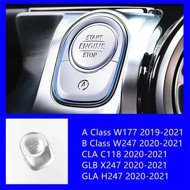 Car Window Glass Lifting Button Sticker Trim For Mercedes Benz W167 W213 W205 W177 X247 X167 C118 H247 Seat Heating Accessories