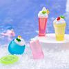 5 szt. Uroczy Kubek na Zimny Napój z Lodem Lśniące Ozdoby Mikrokrajobrazu Domek dla Lalek Zabawki Dekoracja Domu Akcesoria Żywiczne DIY Prezenty dla Dzieci