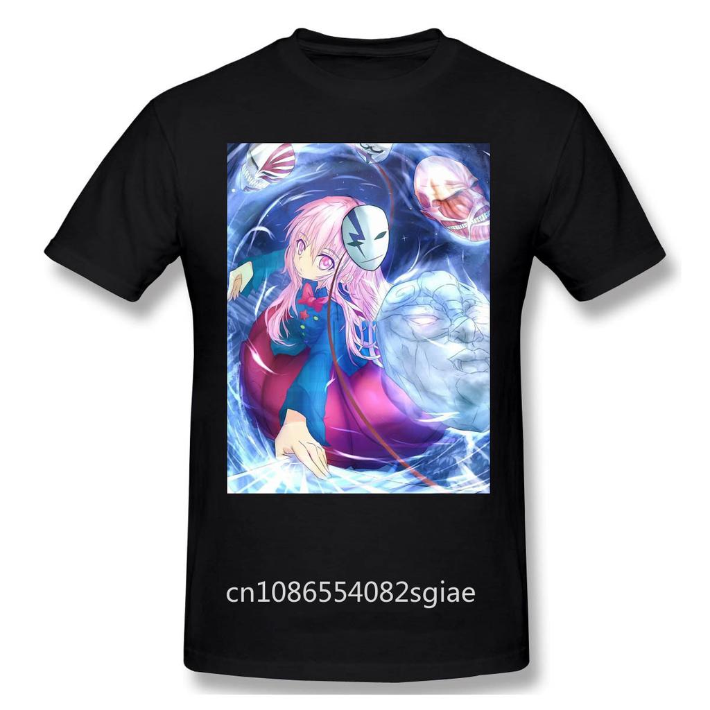 Men Clothing Darker Than Black Superpowers Anime T-Shirt Girl Mask Fashion Men Cotton Tees Tshirt Harajuku Streetwear
