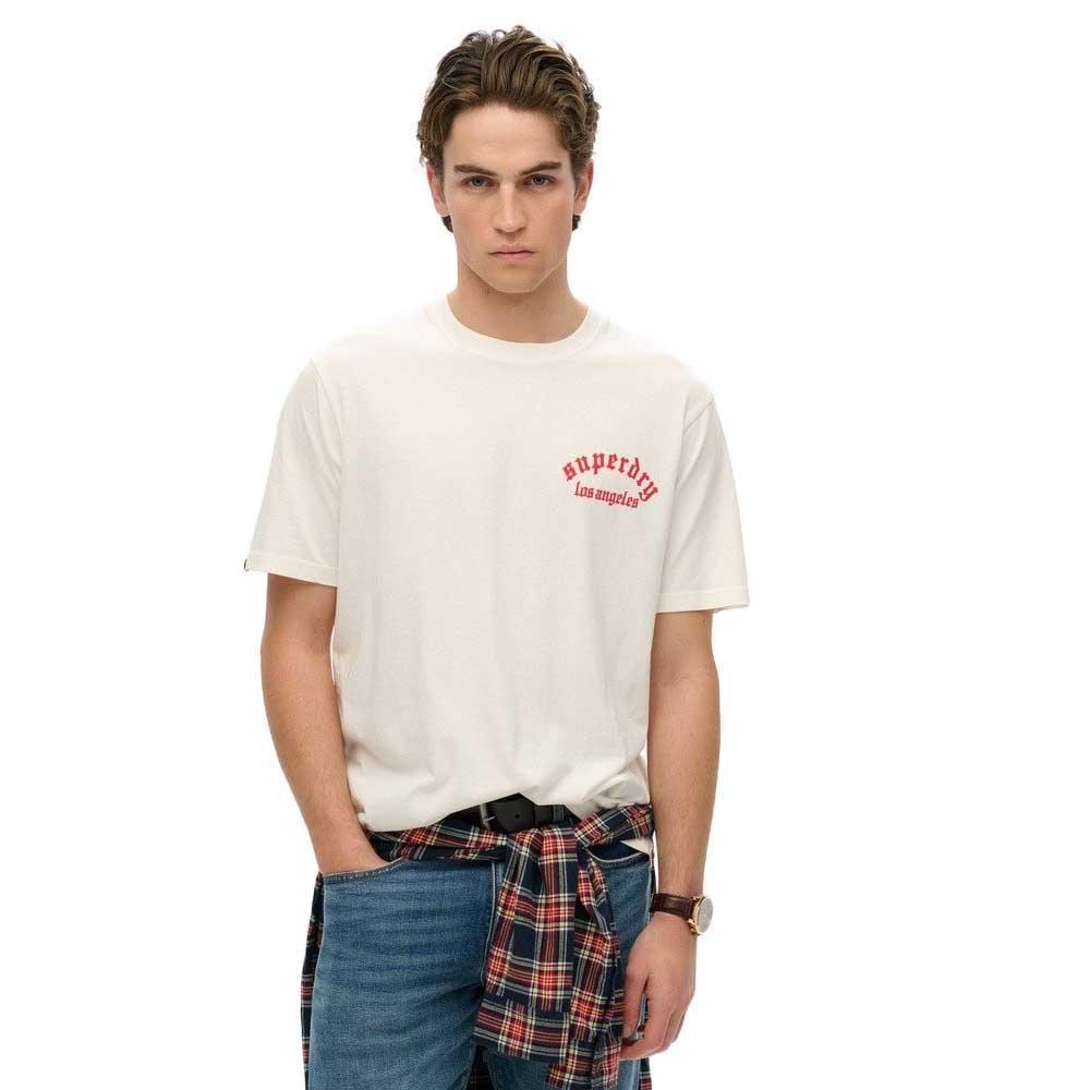 Superdry Neo Trad Tattoo Loose T-shirt Cotton White