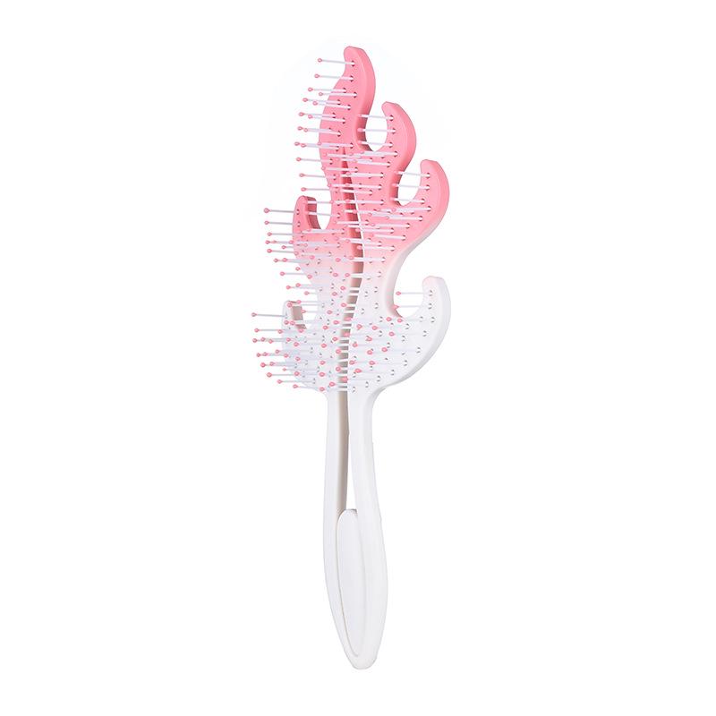 

Compact Hollow Comb: Fluffy Hair & Scalp Massage - Cute Kid s Styling Tool 22*7*3cm 46.5g вишневый розовый