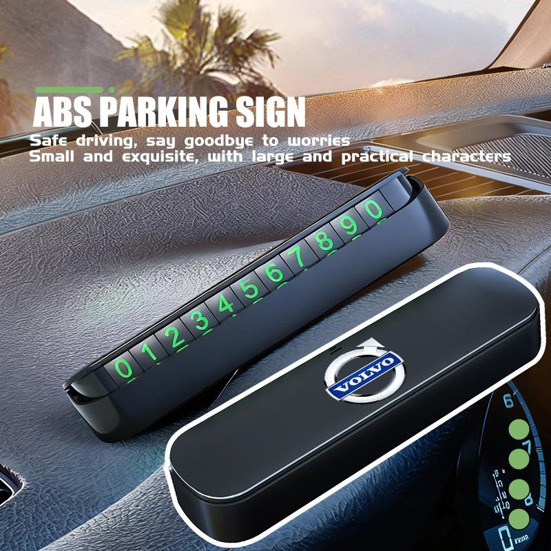 For Volvo Car Temporary Phone Number Park Card Plate Sticker Accessories Xc60 Xc90 V40 V60 S60 V50 V90 S80 C40 XC40 V70 XC70 C30 CT9