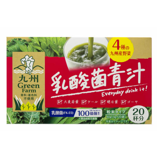 

Shin-Nippon Pharmaceutical Kyushu GreenFarm Зеленый сок с молочнокислыми бактериями, 20 пакетиков