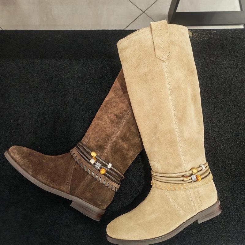 Women s new autumn and winter retro western cowboy boots high knight boots 39 4770₽