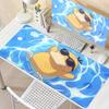 Mouse Pads Anime Extended Gamer Mechanical Keyboard P-pokemon Desk Offices Accessories Psyduck Carpet Gaming Notbook PC Deskrugs