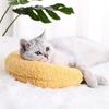 Soft Fluffy Cat Neck Pillow Calming U-Shaped Joint Relief Sleeping Improve Neck Support Pet Pillow Dog Cat Supplies