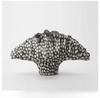 Abstract Ceramic Handicrafts Pleated Flowerpot Shell Vase Wavy Flower Vase Flower Arrangement Home Decoration Accessories
