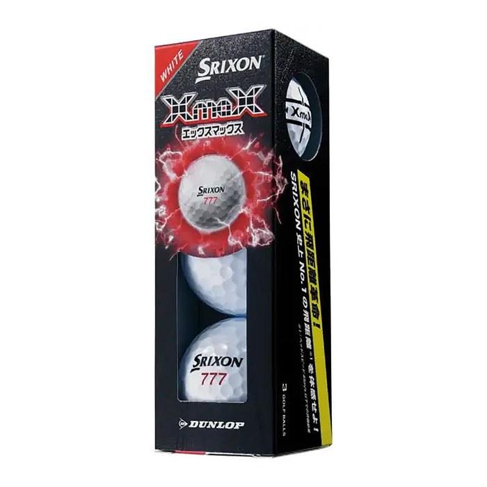 DUNLOP Srixon XmaX Golf Balls – Sleeve of 3 – White – 42.67mm (2026 Model)