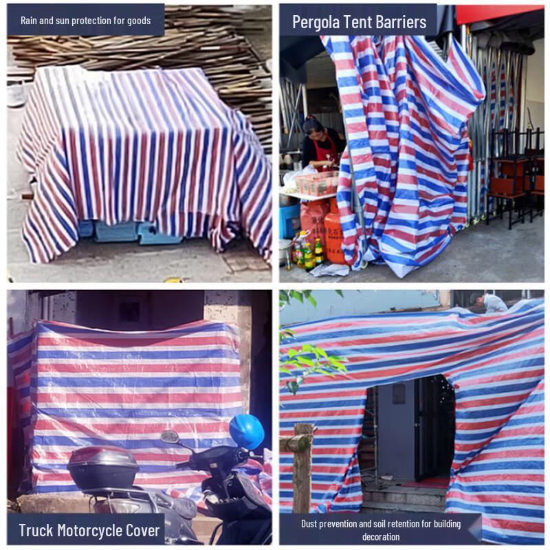 Heavy-Duty Three-Color Rainproof Tarpaulin