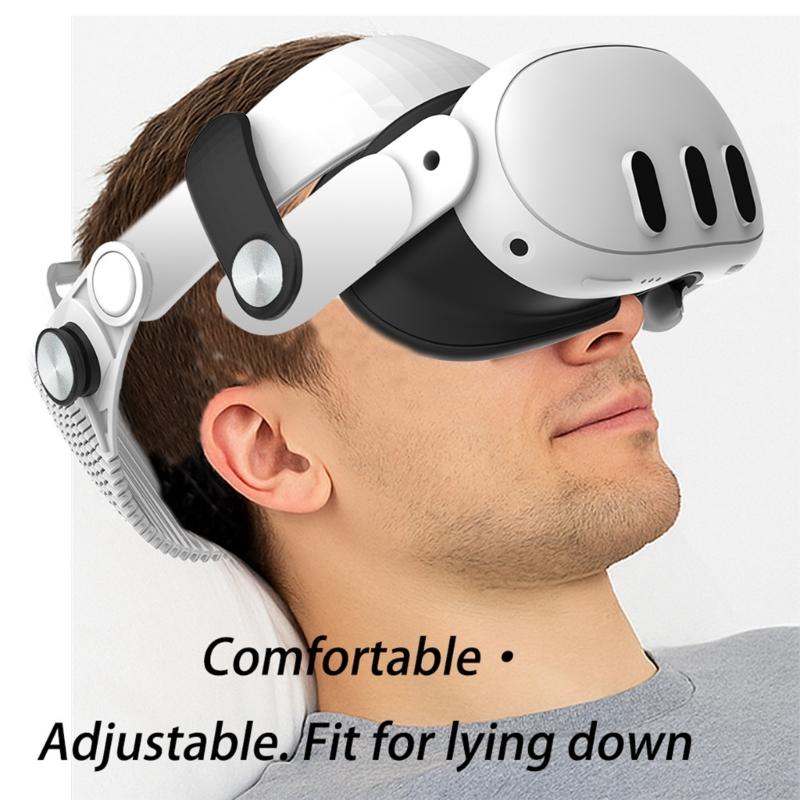 Adjustable Head Strap For VR Glasses With Breathable Memory Foam Padding Lightweighted Headband
