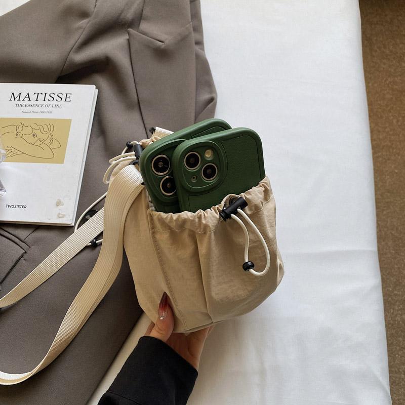 Torba na telefon komórkowy damska torba ze sznurkiem lekka sportowa torba na ramię crossbody