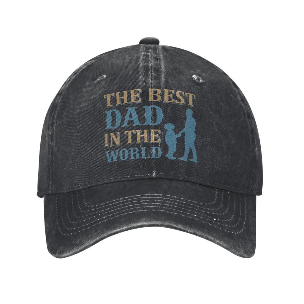 THE BEST DAD IN THE WORLD FATHERS DAY Sun Baseball Cap  Women Men Design Trucker  Summer Sports Hot Sale Baseball Caps