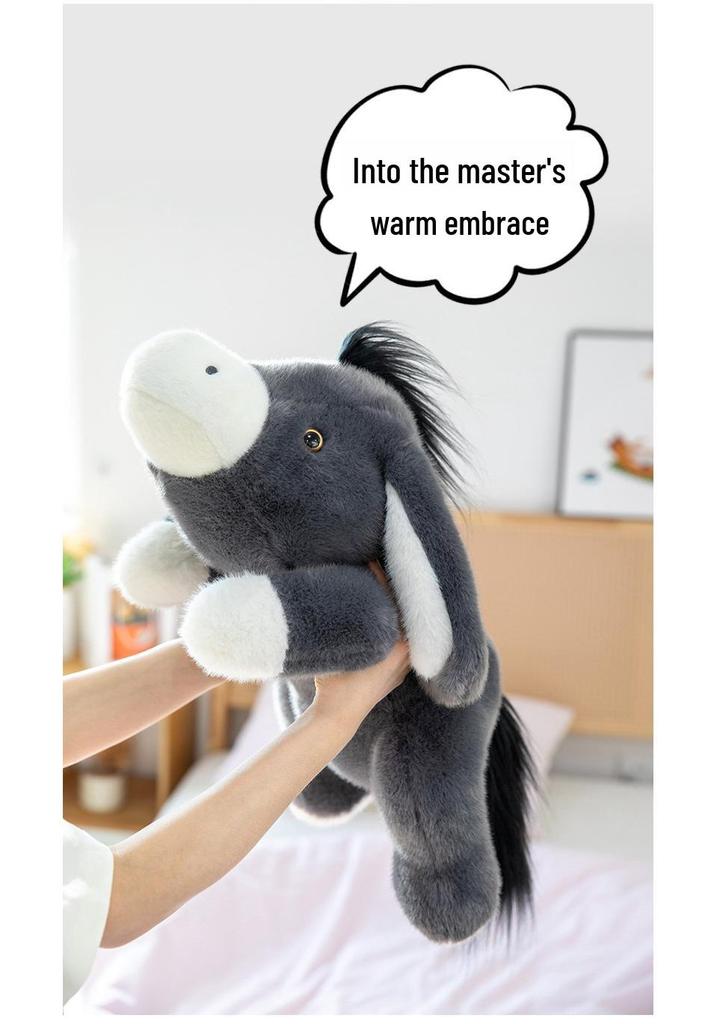 Cute Small Donkey Plush Pillow - Sleep and Hug Toy for Kids and Girls