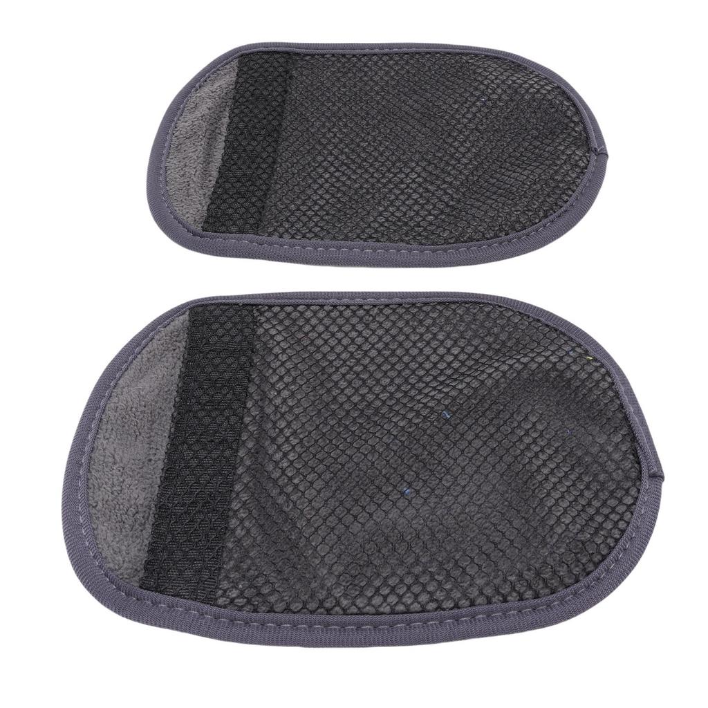 2 Pcs Sand Wipe Off Mitts Large Size   Mesh Fabric Beach Sand Remover Cleaner Vacation   for Sandboxes
