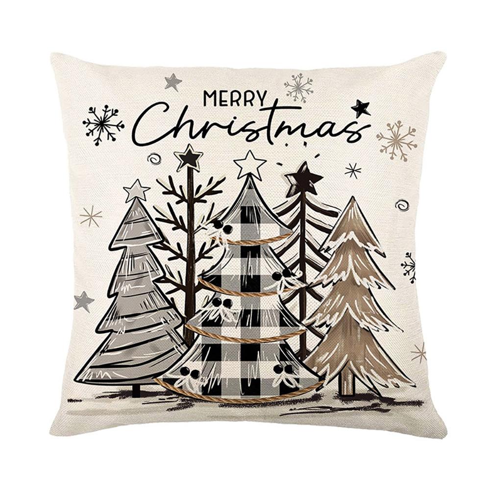 1pc Deer Joy Pillow Covers Suitable for Christmas Home Decoration Pillowcase, Without Pillow Core.