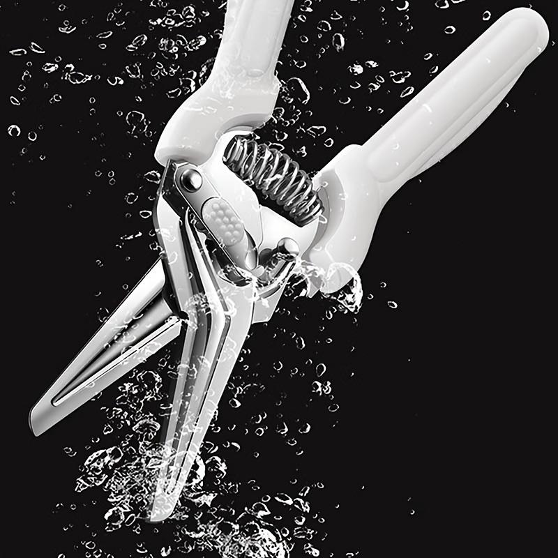 1pc Heavy Duty Stainless Steel Kitchen Scissors with Sheath , Perfect for Cutting Chicken, Duck, Goose Bones, Fish, Vegetables, and Herbs