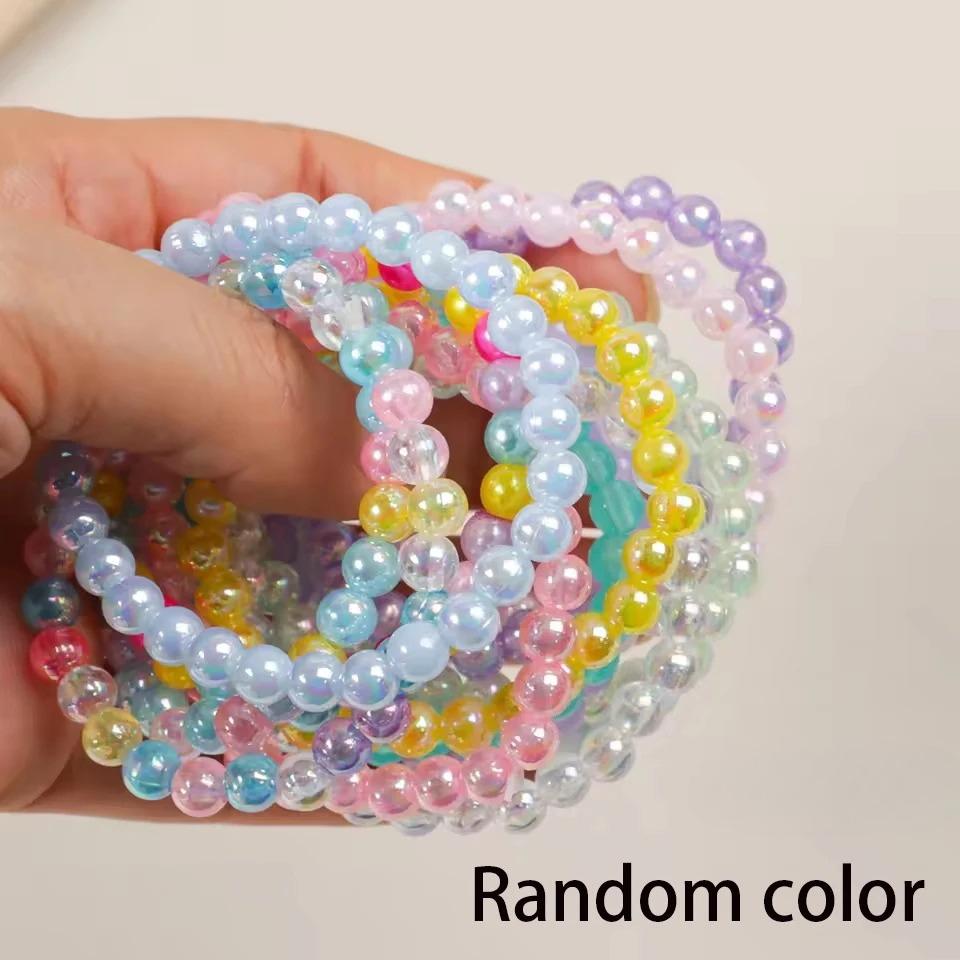 

New 20Pcs Colorful Beads Bracelet Kids Girls Birthday Party Favors Goodie Pinata Filler Baby Shower Wedding Guest Treat Gifts