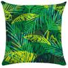 Plant Leaf Pillowcase Soft Short Plush Cushion Cover Tropical Rainforest Pillow Case Cushion Cover Throw Pillowcase 50X50 Pillow