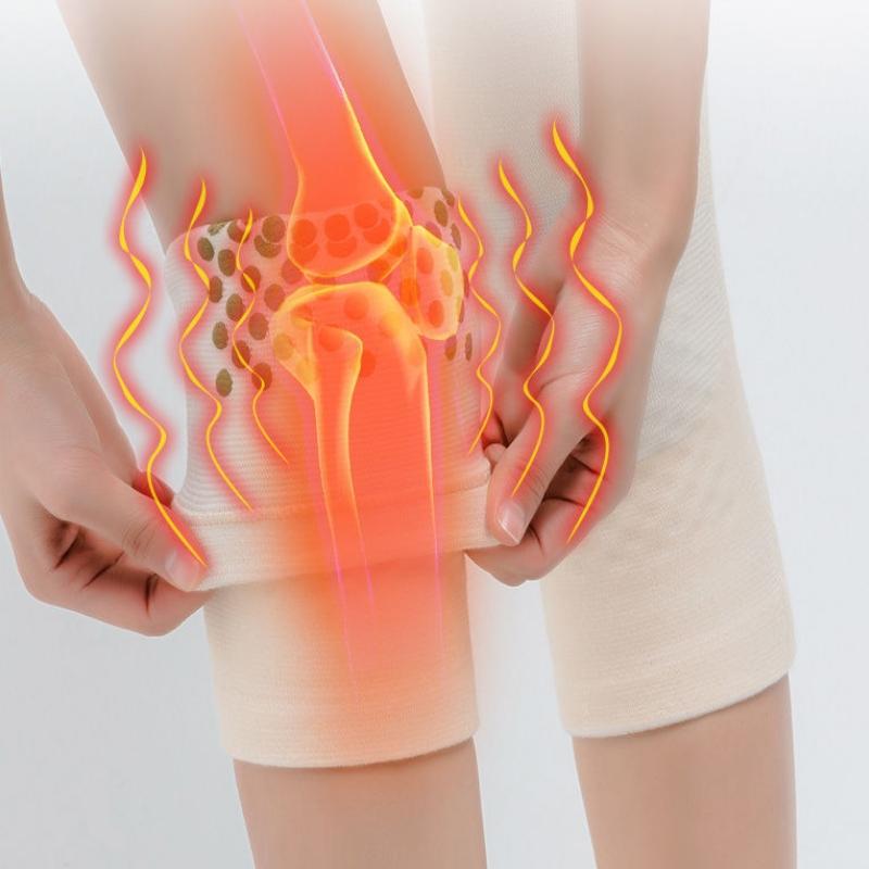 2 Pack Self Heating Support Knee Pads Knee Warmer Massager Longer Natural