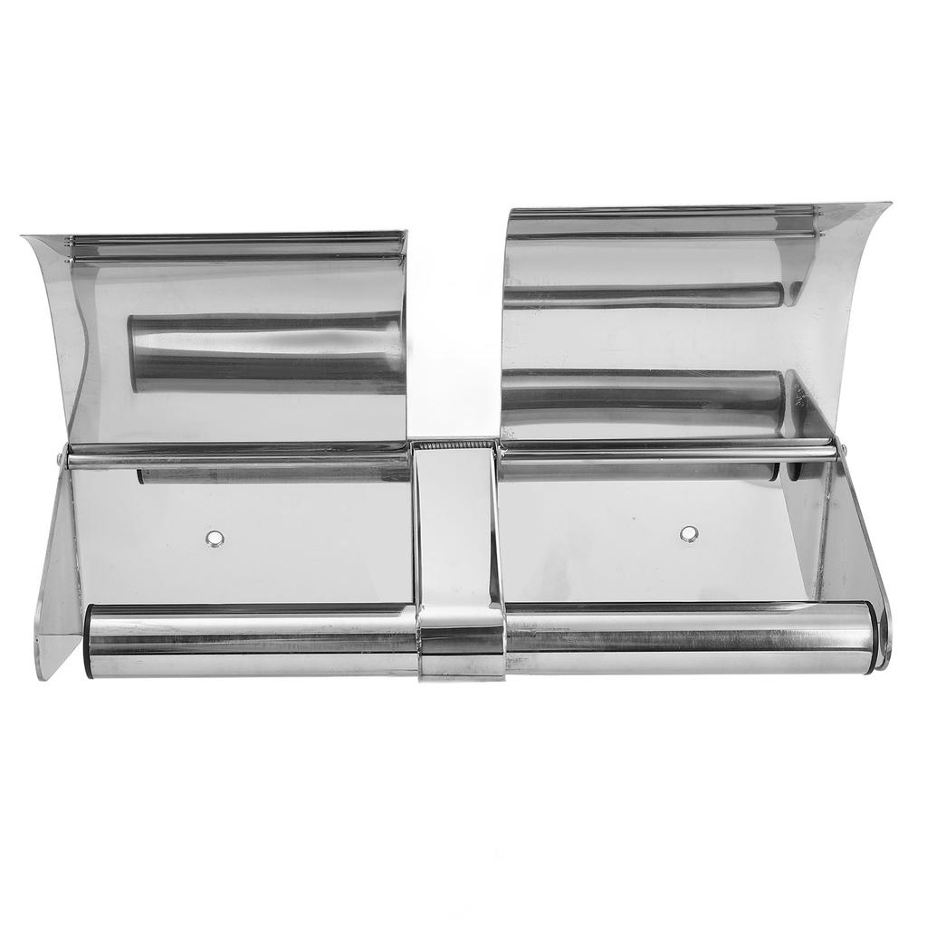 Toilet Paper Holder 304 Stainless Steel Wall Mounted With Lock and Cover Waterproof Bathroom Roll