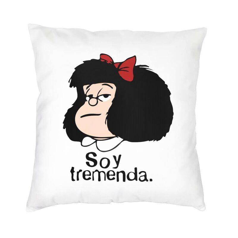 

Mafalda Argentine Cartoon Quino Comic Cushion Cover Doublesided 3D Printing Throw Pillow Case for Sofa Fashion Pillowcase 30x30cm 12x12in