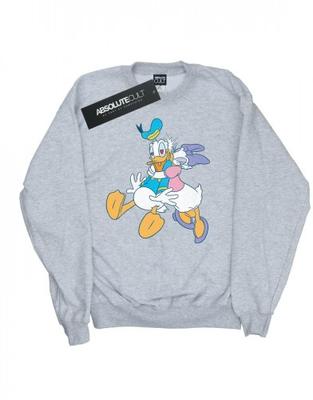 Girls Donald And Daisy Duck Kiss Sweatshirt