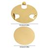 Scald-proof Gold Stainless Steel Coaster Set Round Mug Cushion Kitchen Gadgets Drink Pad  Tabletop