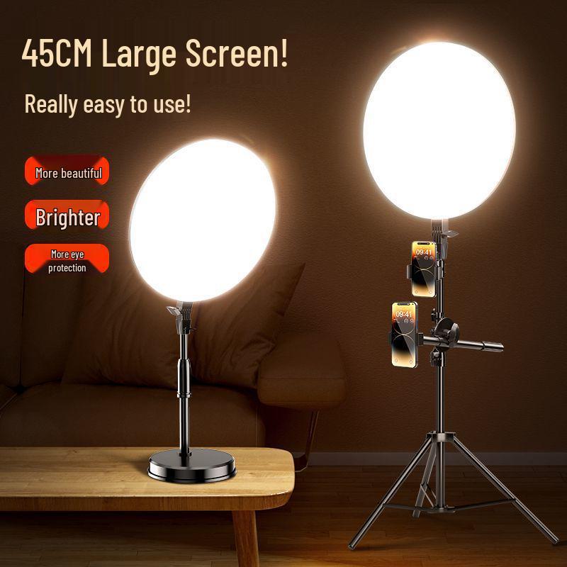 Full Screen Shadowless LED Beauty Studio Key Light for Professional Live Streaming