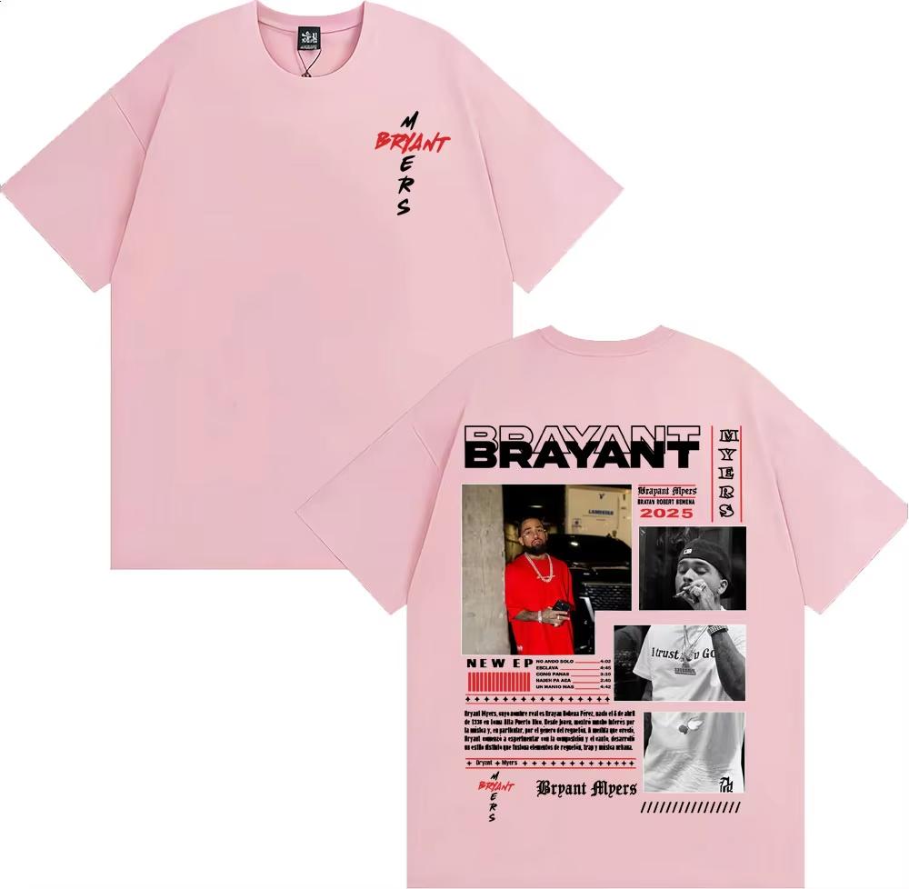 

Rapper Bryant Myers 100cotton Unisexs Shirt Album Graphics Summer Womens Y2k Hip Hop Oneck Rock Streetwear Tshirt 4XL