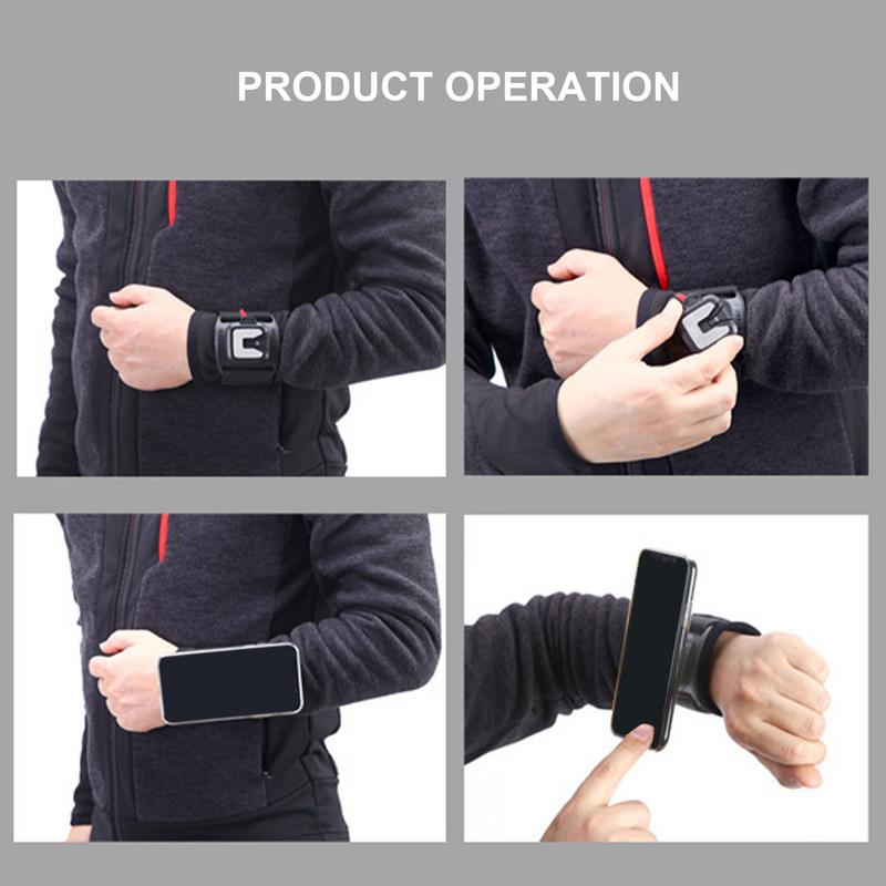 5/1PCS Wristband Phone Holder 360 Rotatable Universal Sports Wristband for Smartphones Running Armband for Hiking Biking Runing 6