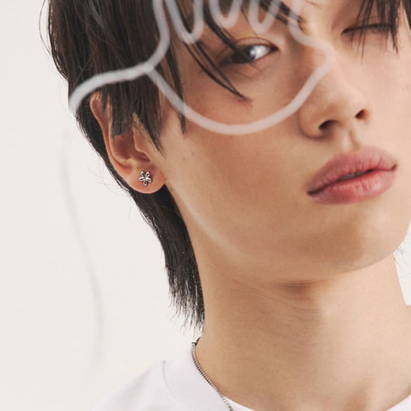 tout mini flower earring 316L