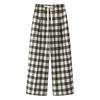 In Stock: 2026 Spring Fashion Plaid High-Waisted Wide-Leg Pants