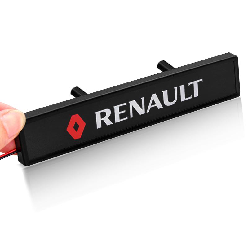

Автомобильный декоративный свет Светодиодный эмблема-значок на решетку переднего капота Декор для Renault Dacia Megane 2 3 Duster Koleos Logan Clio Laguna Sandero Renault