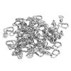30pcs High Strength Fishing Snap Swivels Ball Bearing Swivels Stainless Fishing Swivels with Oval Split Ring For