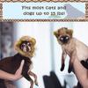 Pet Lion Mane Costume Headgear for Cats Halloween Parties Photo Shoots
