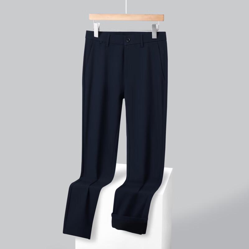 Firstview Men s Casual Straight Business Suit Pants 33