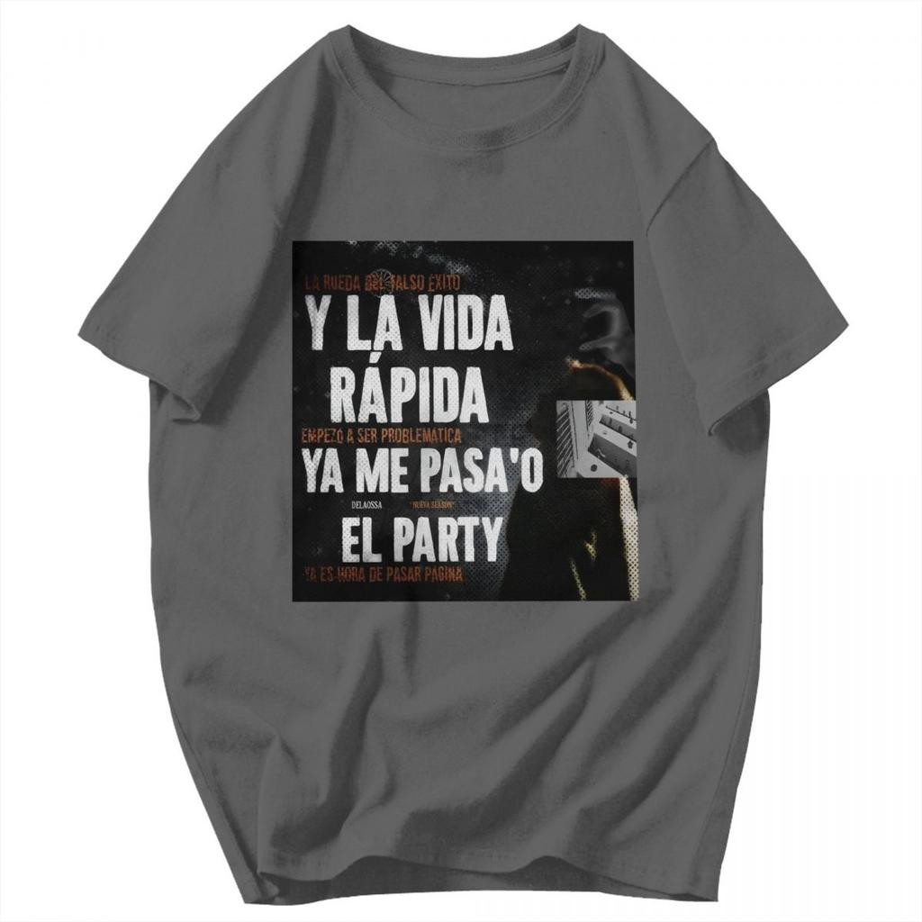 Men T Shirt Rapper Delaossa NUEVA SEASON La Madruga Merch Summer Y2K Graphic Quality Unisex Clothing T Shirts