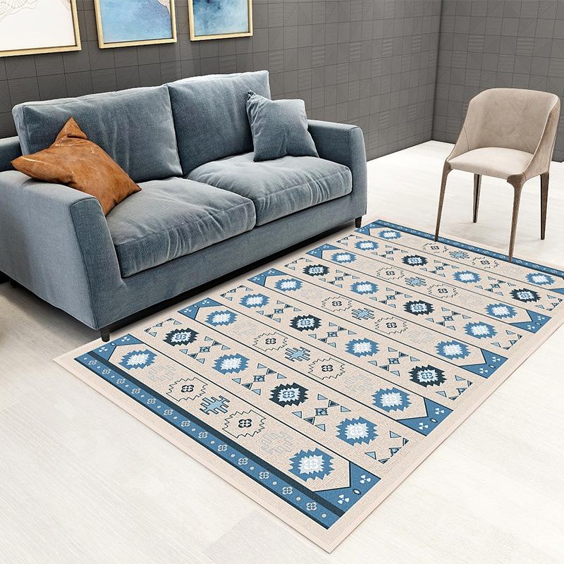 Nordic Minimalist Living Room Sofa Mat Bedroom Modern Rug Non-Slip All-Over Bedside Area Carpet for Sofa Home Popular Floor Mat