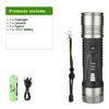 Powerful Flashlight 200W LED Torch High Lumen 1000000LM Lamp Dimmable Flash Light Waterproof Torch Light Rechargeable Lantern