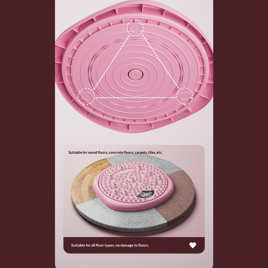 Waist Twisting Disc Type-C Charging Magnetic Acupressure Mat Non Slip Intelligent Counting Twist Machine for Body Shaping Device